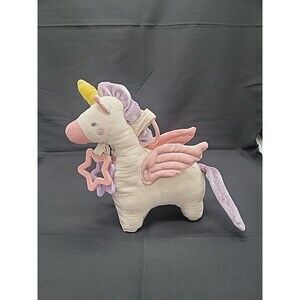 Itsy Ritsy Unicorn Plush Teether Lovey Rattle Stuffed Animal Soft Toy 8 inches